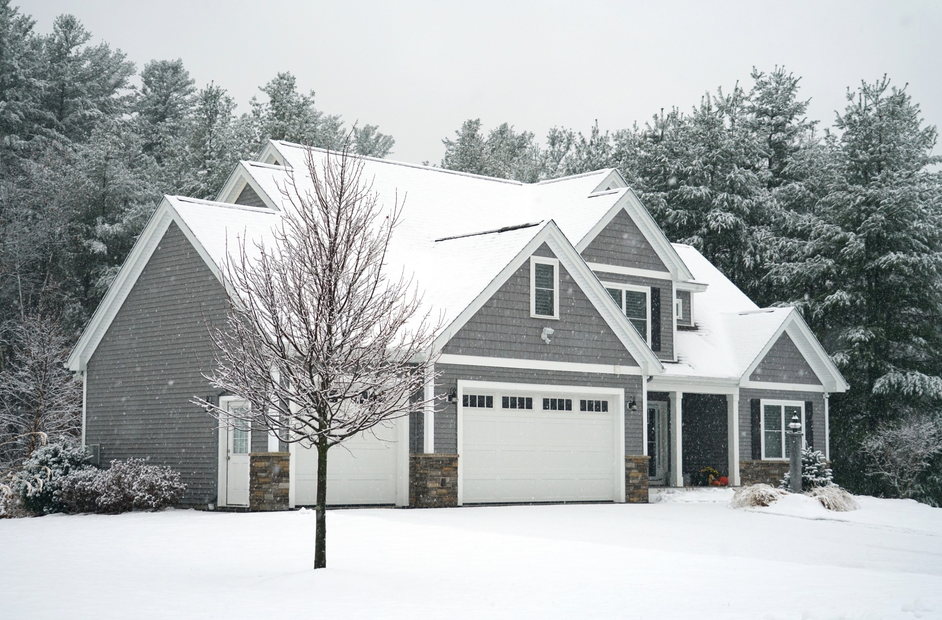 exterior painting in winter